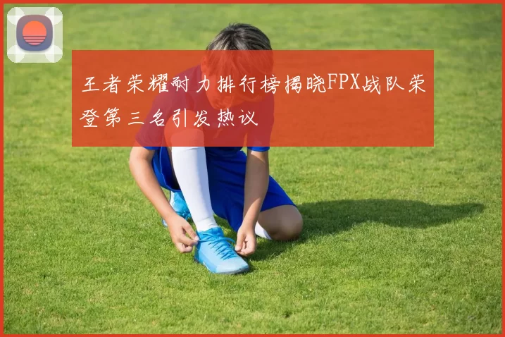 王者荣耀耐力排行榜揭晓FPX战队荣登第三名引发热议