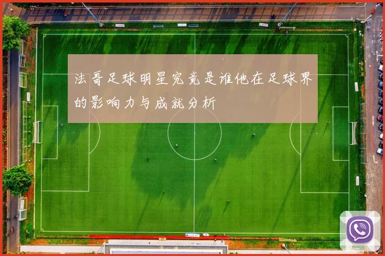法哥足球明星究竟是谁他在足球界的影响力与成就分析